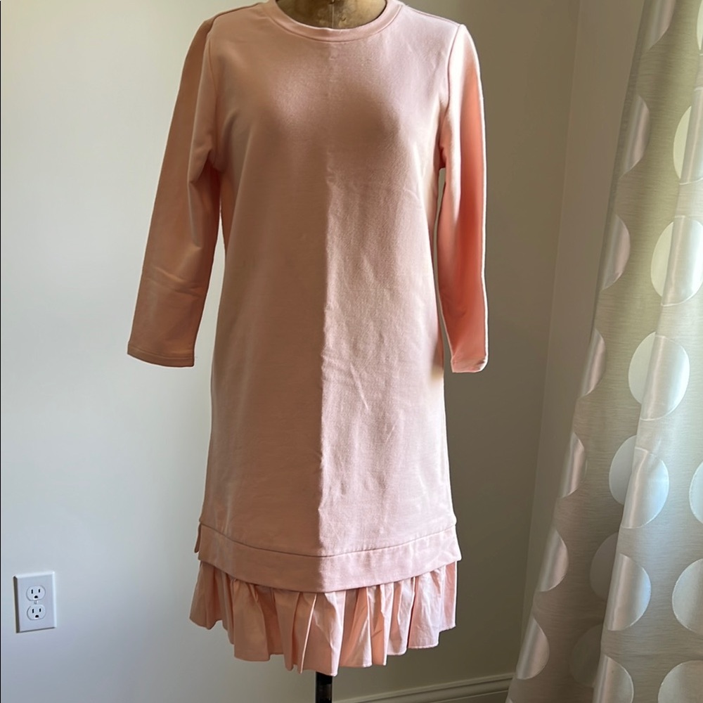 Pink Ruffle Hem Dress